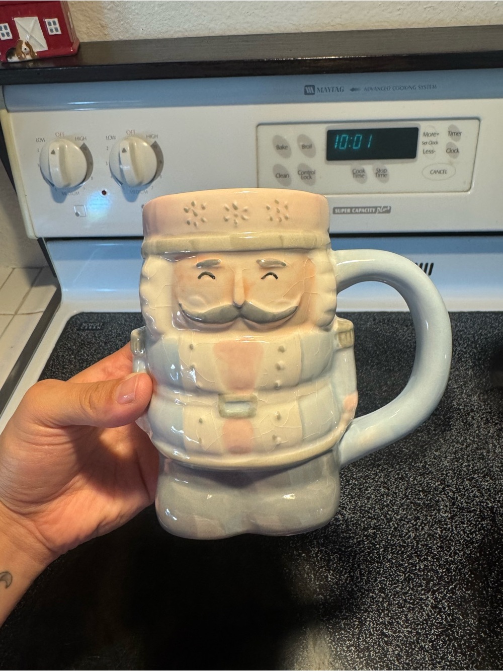 Starbucks Pastel Pink and Cream Nutcracker Mug